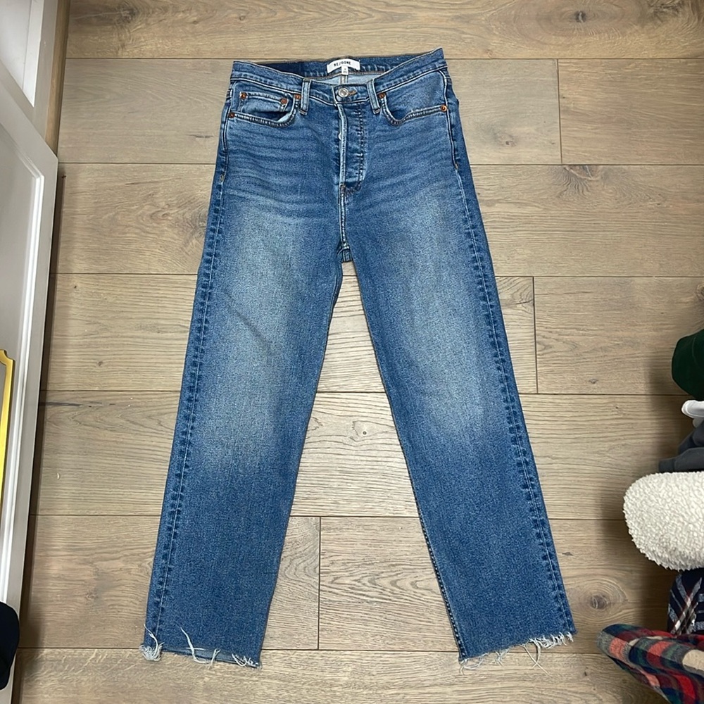 RE/DONE STOVE PIPE JEANS